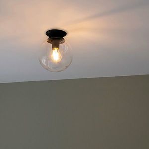 Stropní lampa ve stylu art deco černá - Pallon obraz