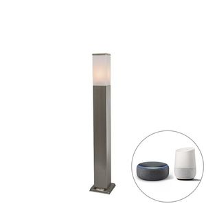 Chytrá venkovní lampa 80 cm ocelová včetně Wifi P45 - Malios obraz