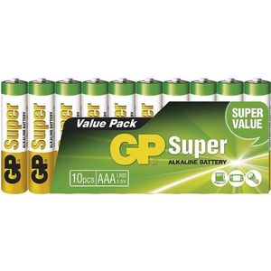 Alkalická baterie GP Super AAA (LR03), 10 ks obraz