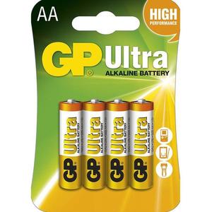 Alkalická baterie GP Ultra AA (LR6), 4 ks obraz