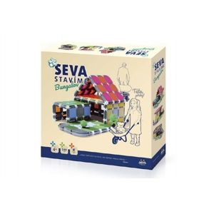 Seva Stavíme Bungalov Stavebnice plast 548 dílků v krabici 35x33x7cm obraz