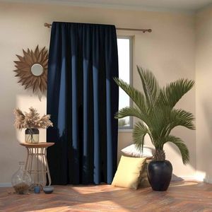 AmeliaHome Závěs Blackout Oxford Pleat indigo, 140 x 245 cm obraz