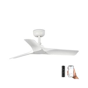 FARO Barcelona FARO 33824WP - Stropní látor HEY S bílá pr. 90 cm SMART + dálkové ovládání obraz