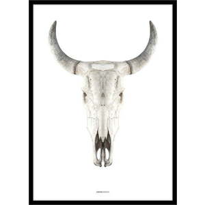 Plakát v rámu 50x70 cm Cow Skull – Malerifabrikken obraz