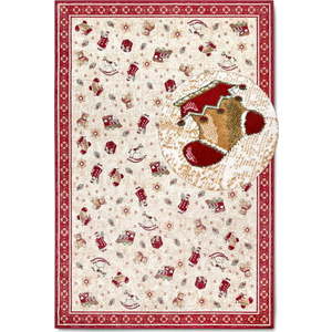 Červený koberec s vánočním motivem s příměsí bavlny 160x230 cm Toy's Delight Red Christmas – Villeroy&Boch obraz