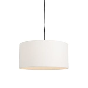 Moderní závěsná lampa černá s bílým odstínem 50 cm - Combi 1 obraz