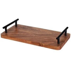 DekorStyle Dřevěný tác OLIVER 30x15 cm z masivu akácie obraz