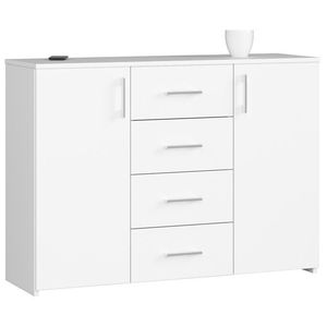 Ak furniture Komoda Torvi K 110, 4 cm bílá matná obraz