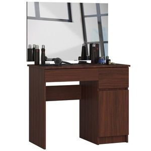 Ak furniture Kosmetický stolek se zrcadlem P-2/SL I wenge pravý obraz