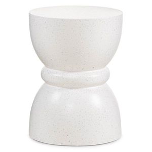 Hector Odkládací stolek Arlan 38 cm beton/terrazzo bílý obraz