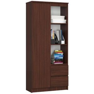 Ak furniture Skříň Rexa 80 cm wenge obraz