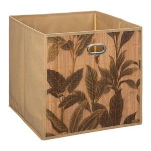 DekorStyle Úložný box Flower Bamboo 31x31 cm obraz