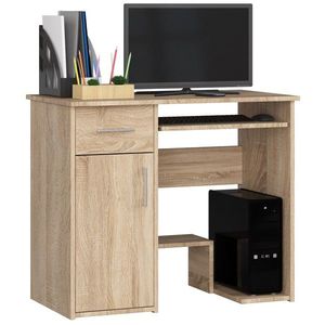 Ak furniture Volně stojící psací stůl Jay 90 cm dub sonoma obraz