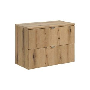 Comad Závěsná skříňka pod umyvadlo Nova Oak I s deskou 80 cm dub coast evoke obraz