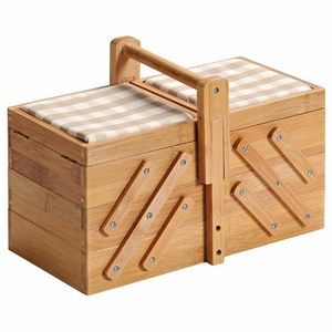 Kesper 58710 Organizér na šicí potřeby bambus, 29 x 19 x 16, 5 cm obraz