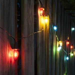 Venkovní osvětlení Šiška barevná, 20 LED Filament žárovky, základní obraz