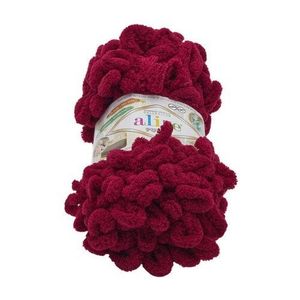 Bellatex Příze PUFFY bordo, 100 g / 9 m obraz