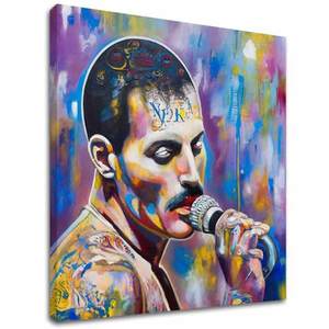 Obrázek FREDDIE MERCURY - Legenda pod záři reflektorů | 100% originální akrylová barva obraz