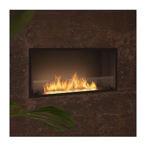 InFire InFire - Vestavěný BIO krb 49, 4x104, 4 cm 6kW černá obraz