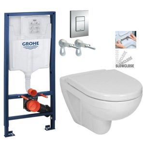 Rapid SL pro závěsné WC 38528SET s chromovou deskou + WC JIKA LYRA PLUS + SEDÁTKO DURAPLAST SLOWCLOSE 38772001 LY5 obraz