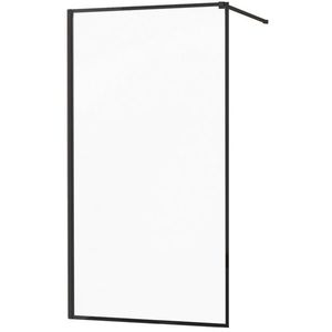 MEXEN/S KIOTO Sprchová zástěna WALK-IN 80x200 cm 8 mm, černá, černý profil 800-080-101-70-70 obraz