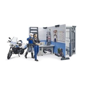 Bruder 62732 BWorld Policejní stanice s motorkou, 1: 16 obraz