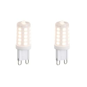 Sada 2 LED žárovek G9 s 3stupňovým stmíváním, opál, 3W, 250lm, 2700K obraz