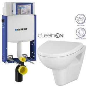 GEBERIT KOMBIFIX ECO, nádržka UP 320 bez tlačítka + WC CERSANIT CLEANON PARVA + SEDÁTKO 110.302.00.5 PA1 obraz