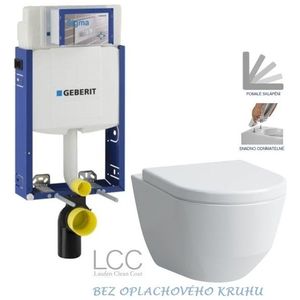 GEBERIT KOMBIFIX ECO, nádržka UP 320 bez tlačítka + WC LAUFEN PRO LCC RIMLESS + SEDÁTKO 110.302.00.5 LP2 obraz