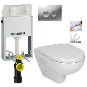 GEBERIT KOMBIFIXBasic vč. matného tlačítka DELTA 25 + WC JIKA LYRA PLUS + SEDÁTKO DURAPLAST SLOWCLOSE 110.100.00.1 21MA LY5 obraz