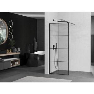 HOPA Walk-in sprchový kout ALBOX BLACK Barva rámu Černá, Rozměr A 110 cm, Rozměr C 200 cm, Směr zavírání Univerzální Levé / Pravé, Výplň Malované bezpečnostní sklo 8 mm OLBALBO110BC obraz