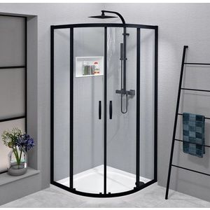 GELCO SIGMA SIMPLY BLACK Čtvrtkruhový sprchový kout 800x800 čiré sklo, GS5580B GS5580B obraz