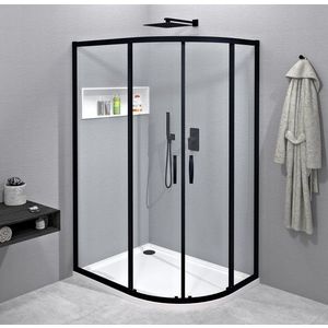 GELCO SIGMA SIMPLY BLACK Čtvrtkruhový sprchový kout 1200x900 čiré sklo, GS1290B GS1290B obraz