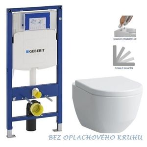 GEBERIT Duofix bez tlačítka + WC LAUFEN PRO RIMLESS + SEDÁTKO 111.300.00.5 LP1 obraz