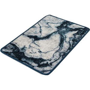 Modro-bílá koupelnová předložka s motivem mramoru Foutastic Marble, 60 x 40 cm obraz