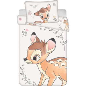 Bavlněné dětské povlečení do postýlky 100x135 cm Bambi "Beige" – Jerry Fabrics obraz