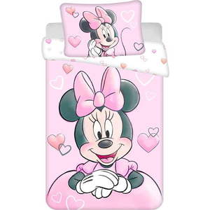 Bavlněné dětské povlečení do postýlky 100x135 cm Minnie – Jerry Fabrics obraz