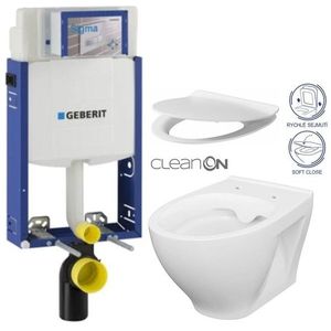 GEBERIT KOMBIFIX ECO, nádržka UP 320 bez tlačítka + WC CERSANIT CLEANON MODUO + SEDÁTKO 110.302.00.5 MO1 obraz