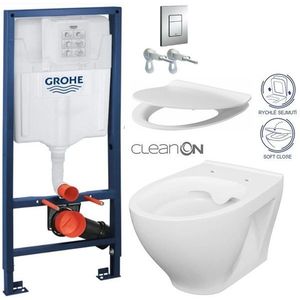 GROHE Rapid SL WC CERSANIT CLEANON MODUO + SEDÁTKO 38772001 MO1 obraz