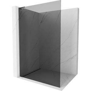 MEXEN/S Kioto L Sprchová zástěna WALK-IN 70 x 200 cm, grafit, grafit metal 800-070-103-95-40 obraz