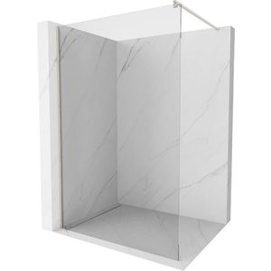 MEXEN/S Kioto Sprchová zástěna WALK-IN 90 x 200, transparent 8 mm, nikl kartáčovaná 800-090-101-97-00 obraz