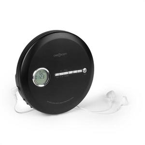 OneConcept CDC 100 BT, discman, BT, CD, CD-R, CD-RW a MP3-CD, 2 x 1, 5 V baterie, LCD, ASP, černý obraz