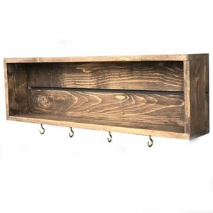 Kalune Design Kuchyňská police WOOD III 70 cm hnědá obraz