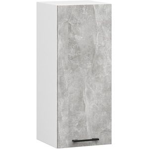 Ak furniture Závěsná kuchyňská skříňka OLIVIE 30x72 cm matná bílá/beton obraz