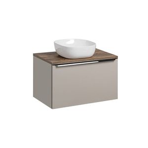 Comad Závěsná skříňka Santa Fe s deskou a umyvadlem 80 cm taupe/dub santa fe vintage obraz