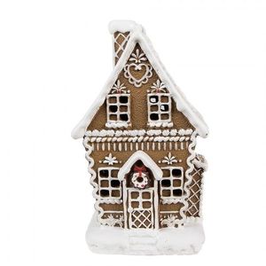 Vánoční perníková chaloupka s Led světýlky Gingerbread House - 13*10*21 cm 6PR4975GG obraz