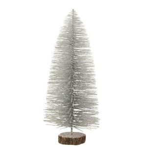 Stříbrný třpytivý stromek Tree silver L - Ø 17*40 cm 17621 obraz