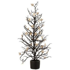 Černý dekorační stromek se zlatými lístky Tree Glitt L - 23*23*71 cm 6857 obraz