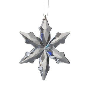 Skleněná závěsná ozdoba hvězda Snowflake - 7*1*8 cm 97500 obraz