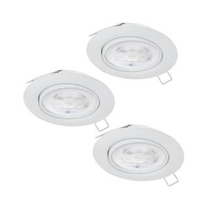 Eglo Eglo 901759 - SADA 3xLED Koupelnové svítidlo FAVAZZINA 1xGU10/4W/230V IP44 bílá obraz